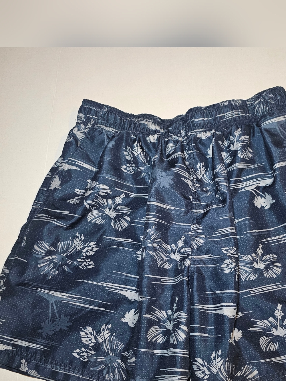 OP Men's Swim Trunks Large Blue Mesh Lined Beach Surf Ocean Pacific 36 38